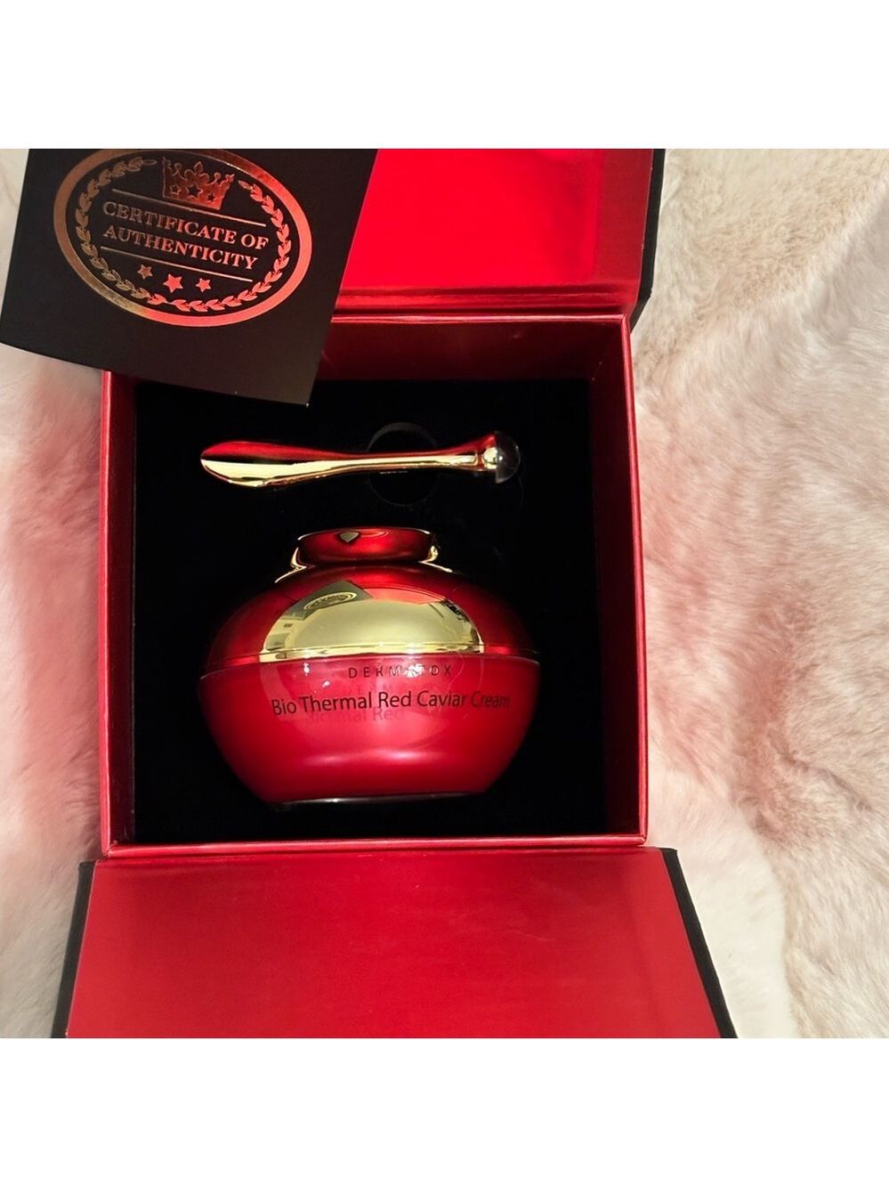 24K gold!! D'Or24k Skincare Bio Thermal Red Caviar Cream w/ real gold & COA
